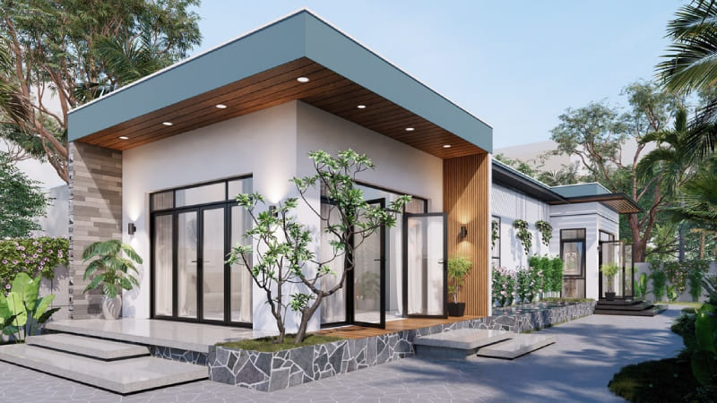 chi phí xây nhà cấp 4 100m2 3 phòng ngủ