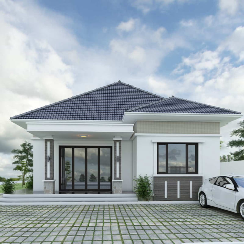 chi phí xây nhà cấp 4 100m2 3 phòng ngủ