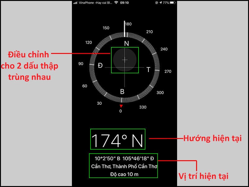 Cách xác định hướng nhà bằng điện thoại