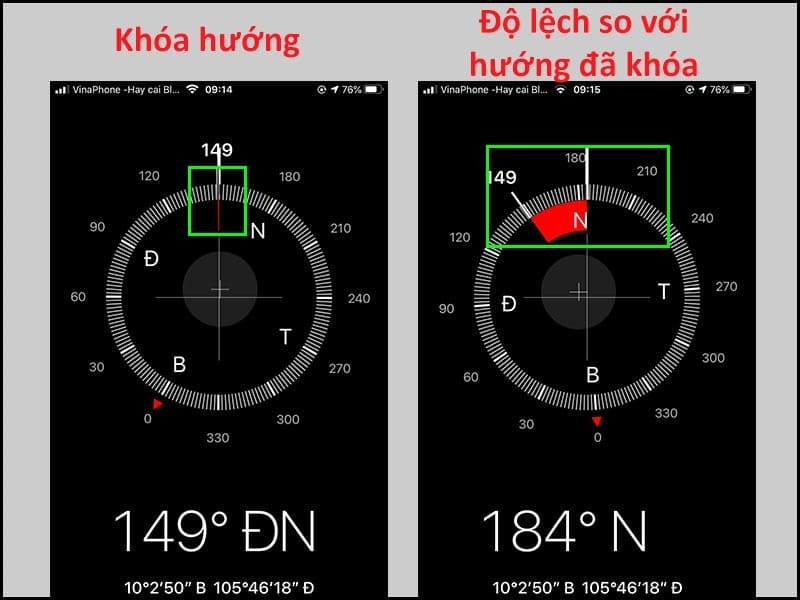 Cách xác định hướng nhà bằng điện thoại