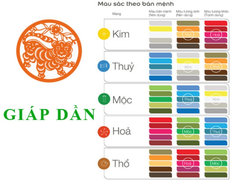 Tuổi Giáp Dần làm nhà năm 2024 sơn nhà màu gì?